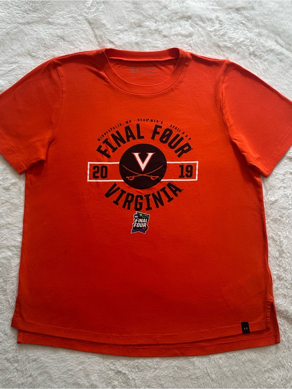 Under Armour Virginia Cavaliers 2019 Final Four Shirt Men's Large Orange UVA LG